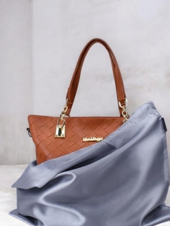 Source Unknown Accessories - 6 New Gray Satin Drawstring Dust Bags